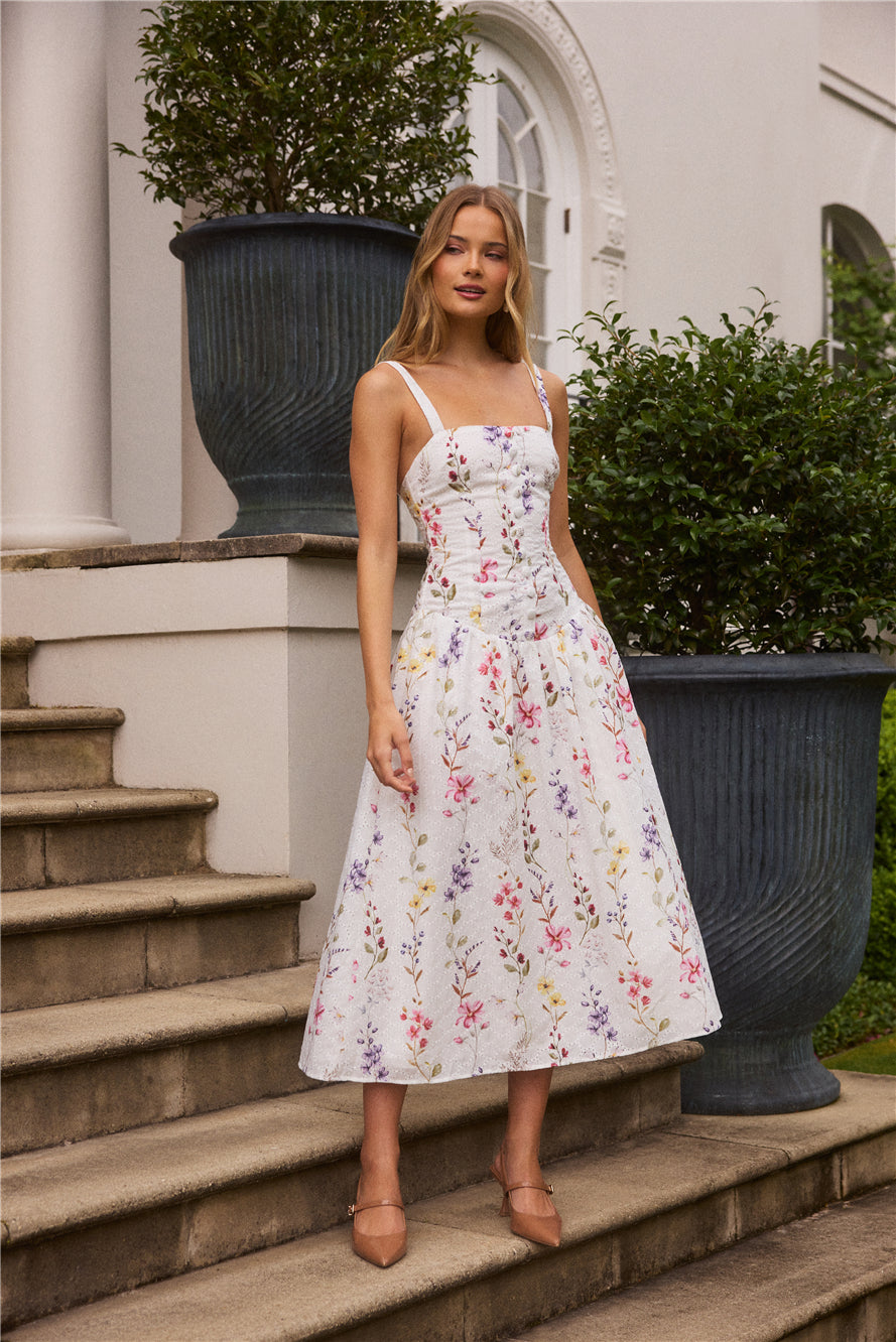 Whimsical Charm Maxi Dress Print