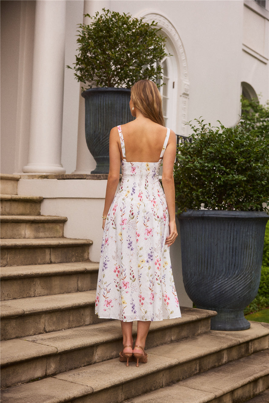 Whimsical Charm Maxi Dress Print