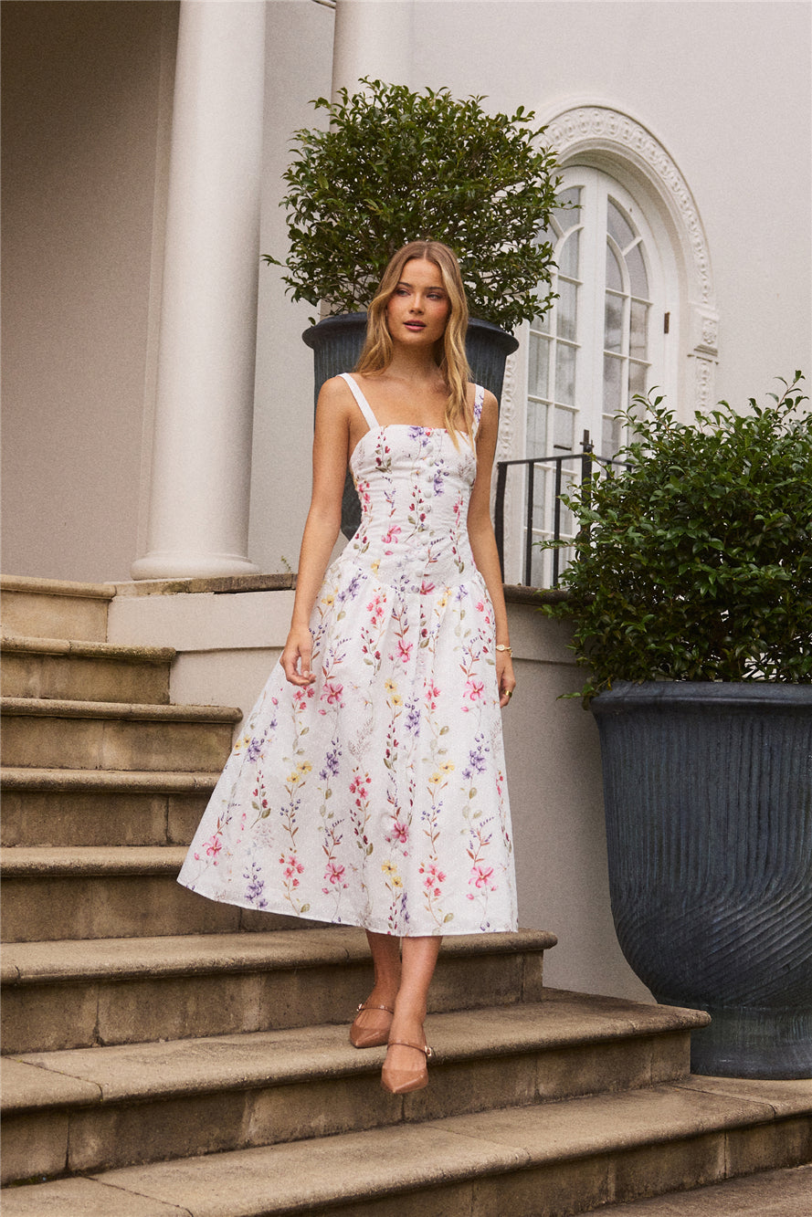Whimsical Charm Maxi Dress Print