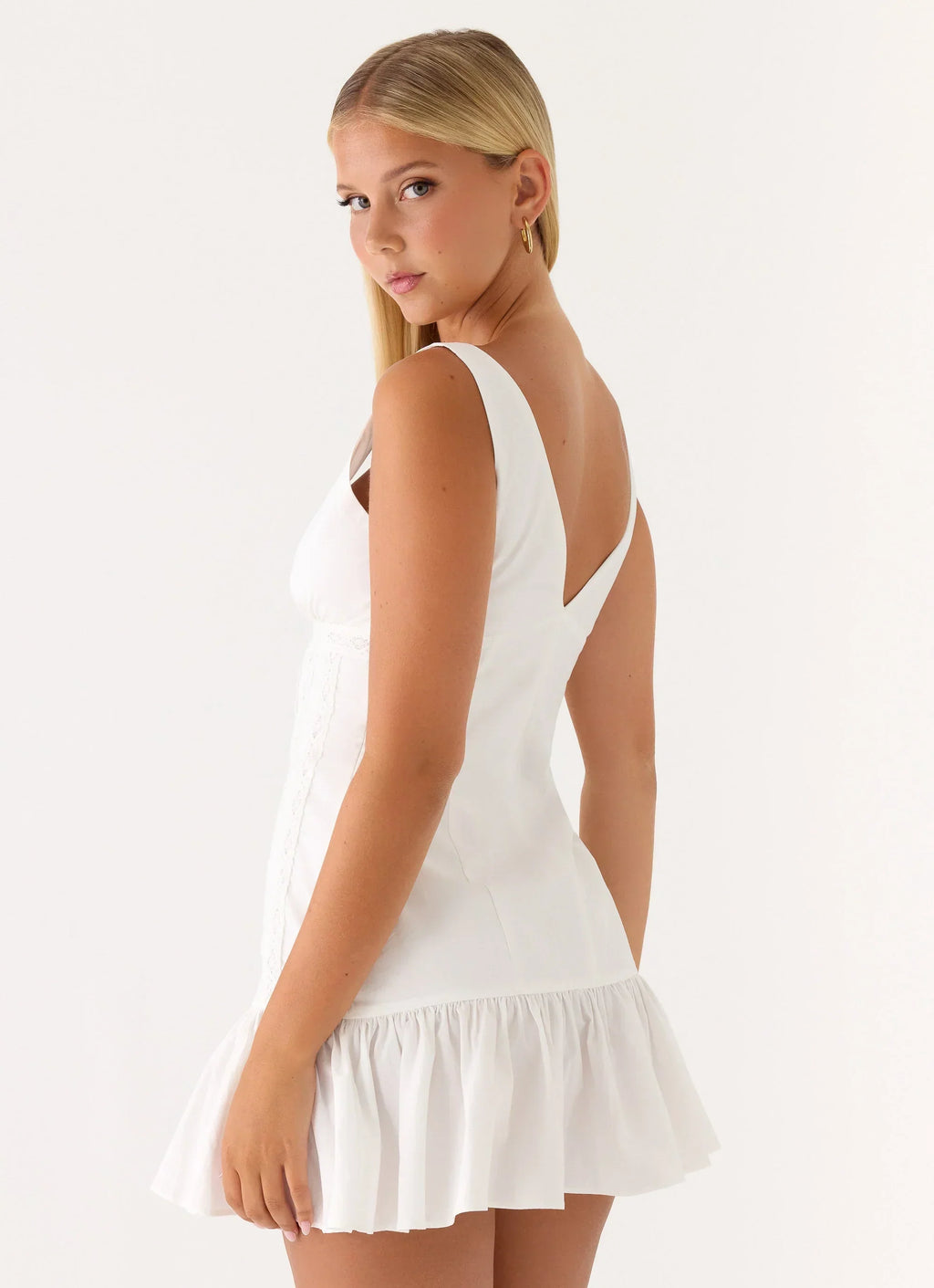 Gretel Mini Dress White