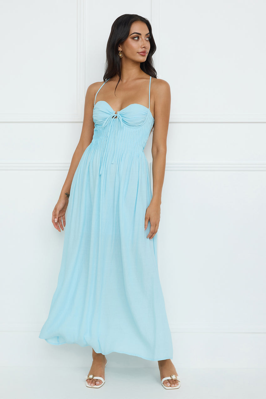 Discover Yourself Maxi Dress Blue