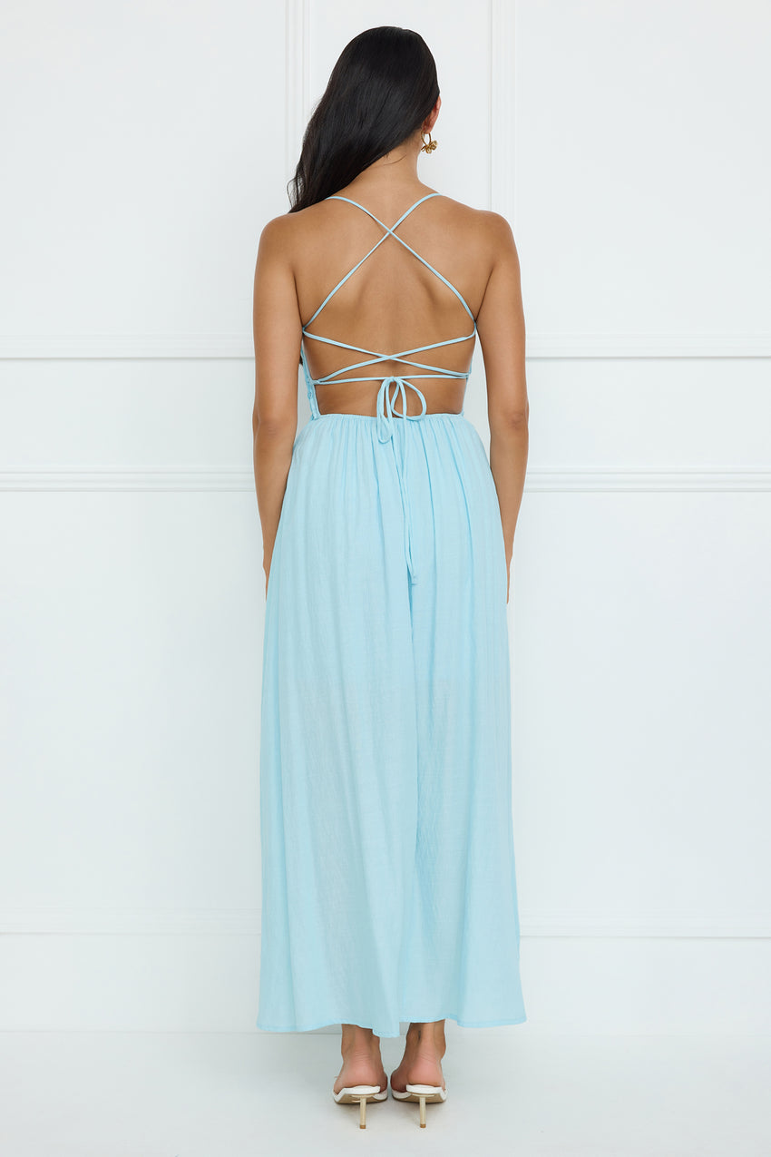 Discover Yourself Maxi Dress Blue