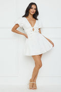 Golden Hour Muse Mini Dress White