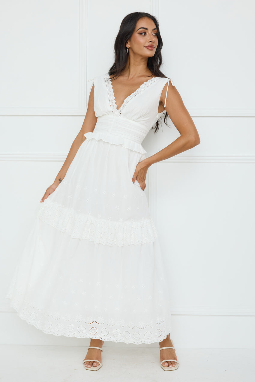 Desert Oasis Maxi Dress White