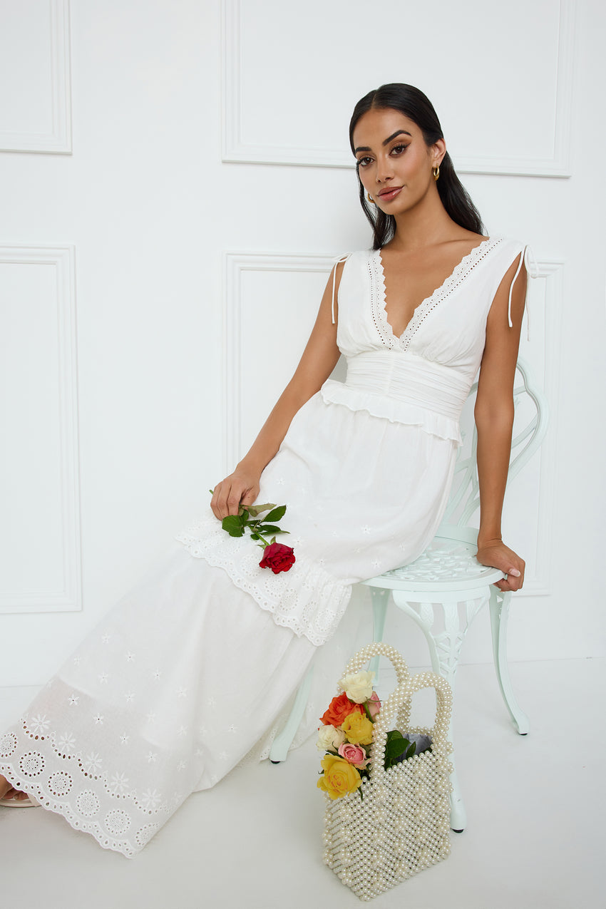Desert Oasis Maxi Dress White
