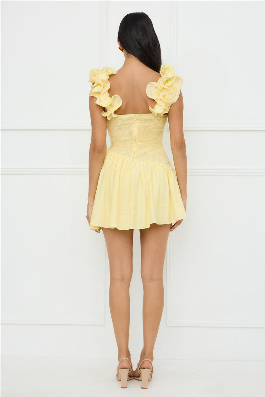 Copenhagen Charm Mini Dress Yellow