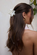 Flower Power Claw Clip Pearl