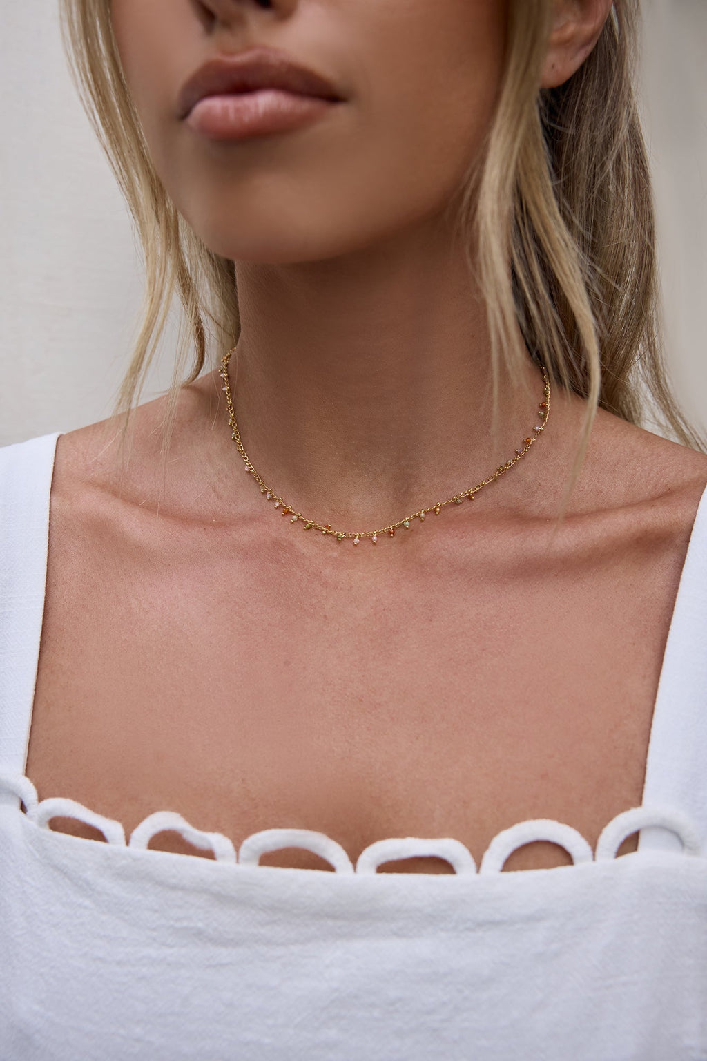 18k Gold Sunfall Necklace Gold
