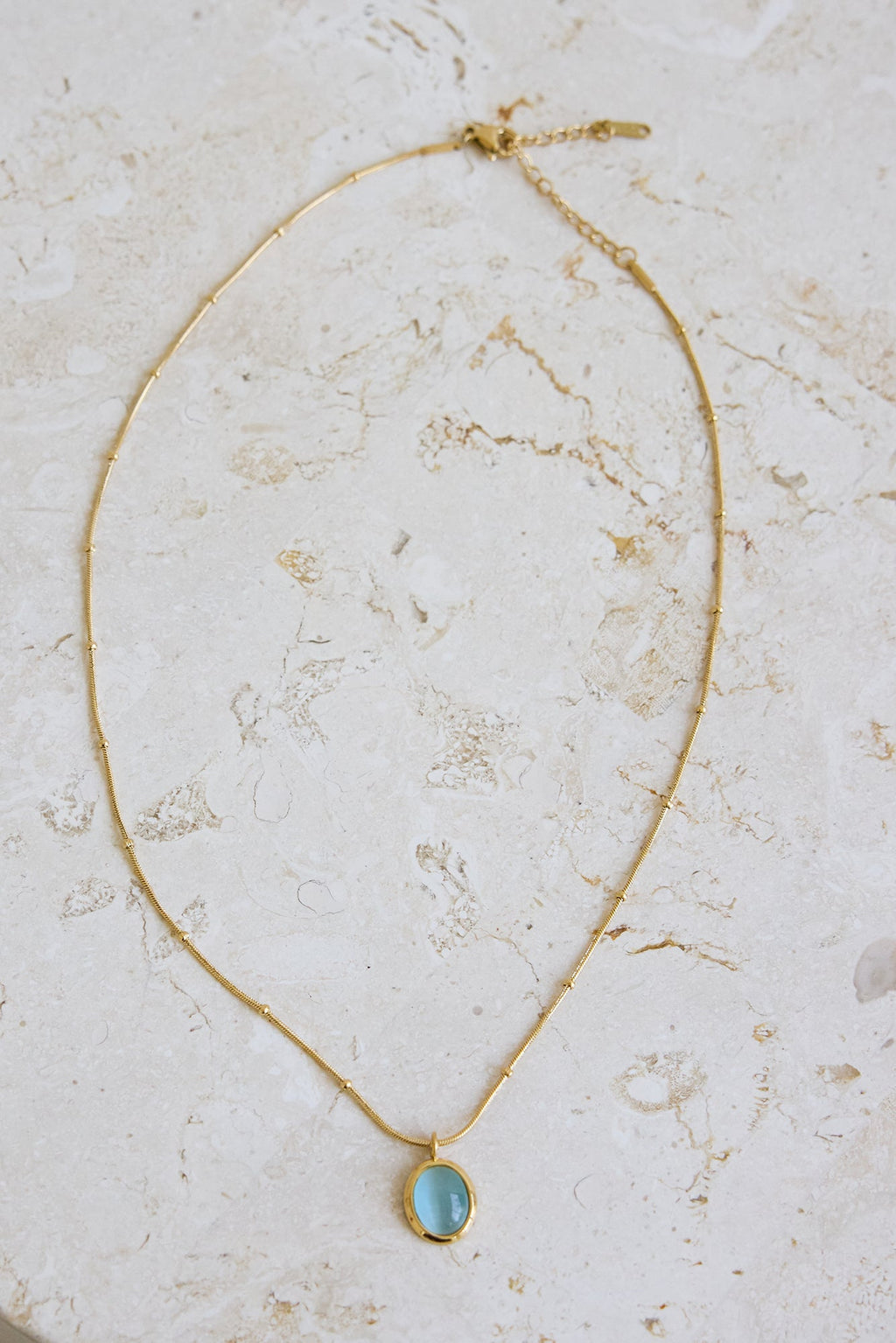 Sea Lantern Necklace Gold