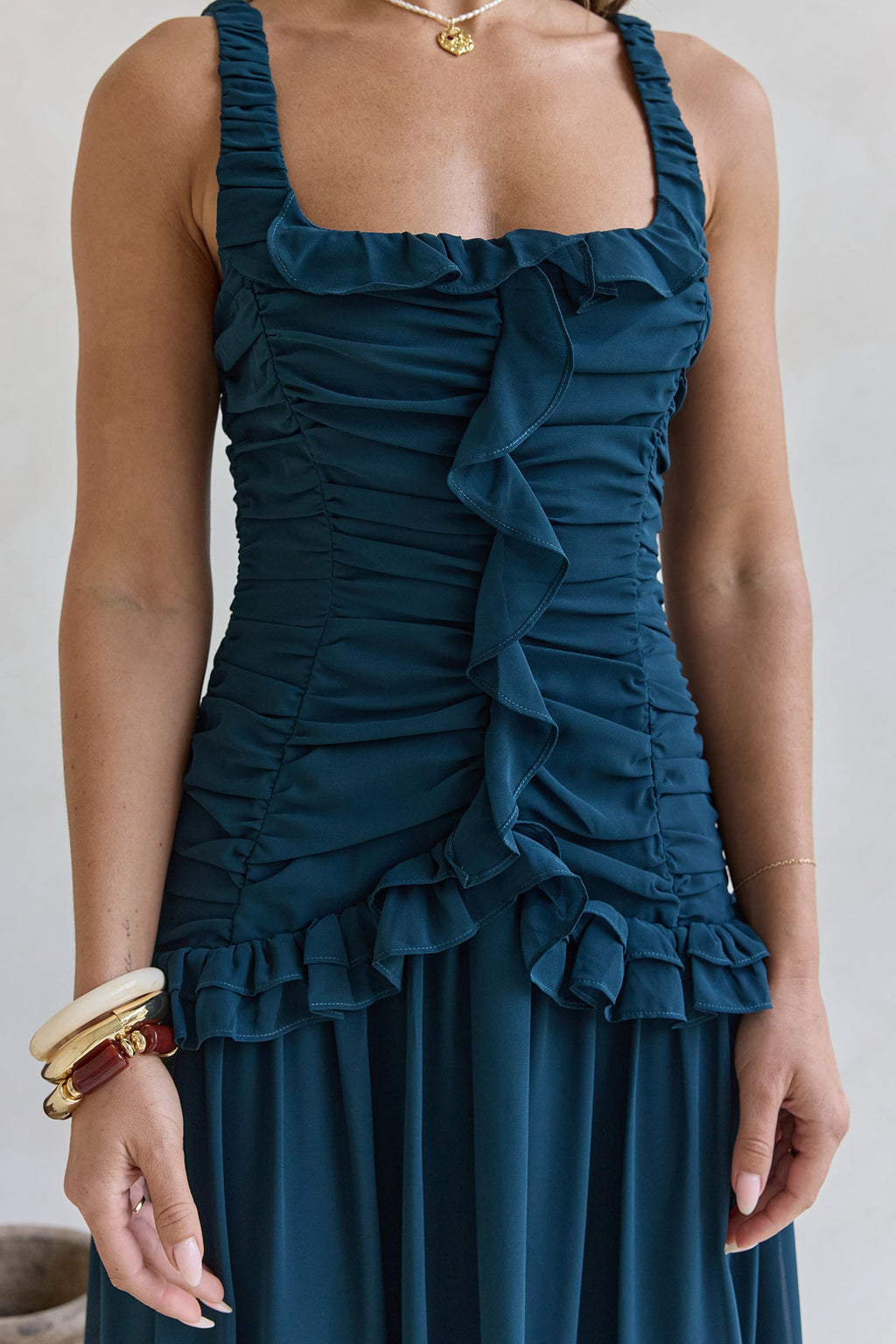 Shoreline Luxe Maxi Dress Green