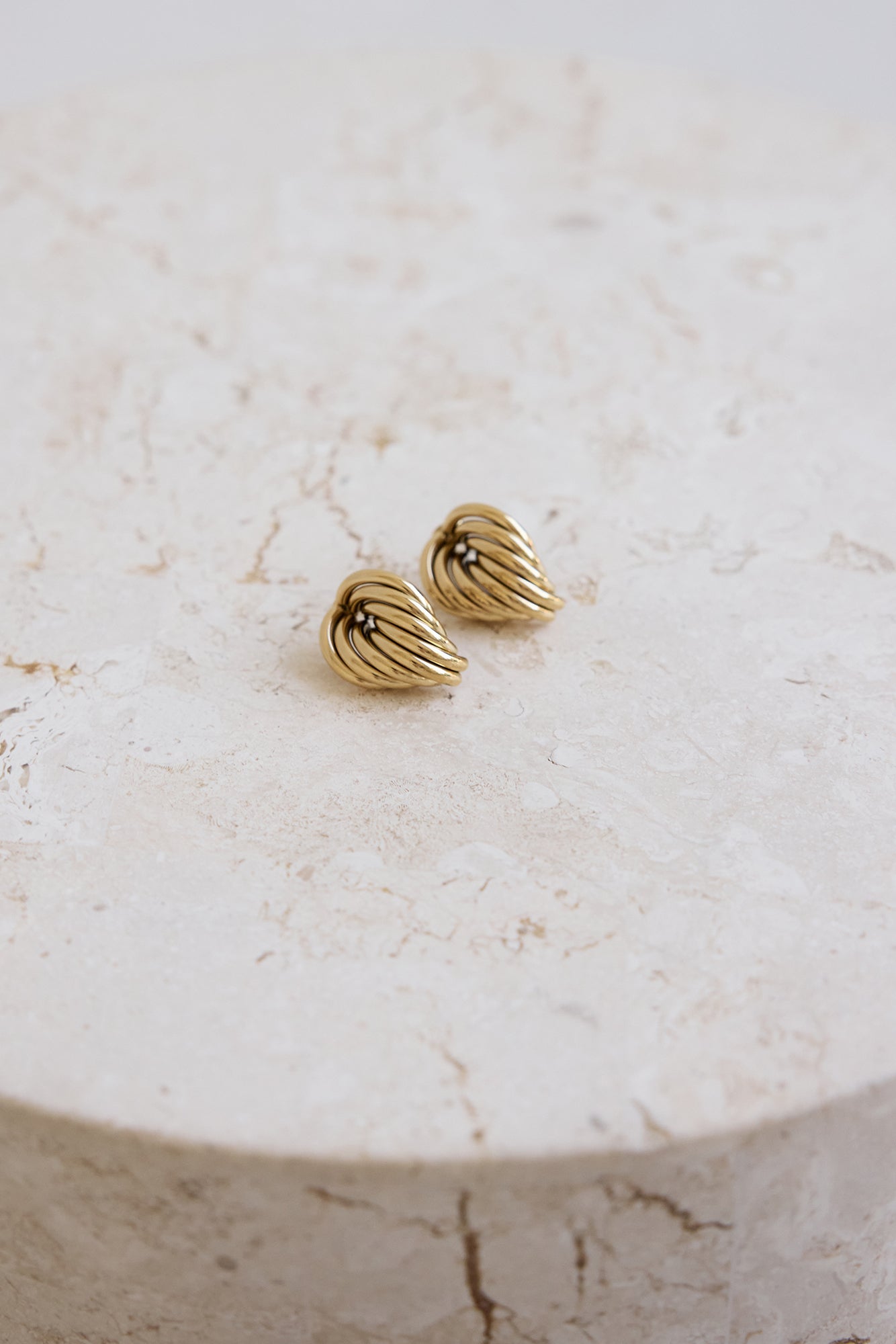 Twists And Turns Earrings Gold