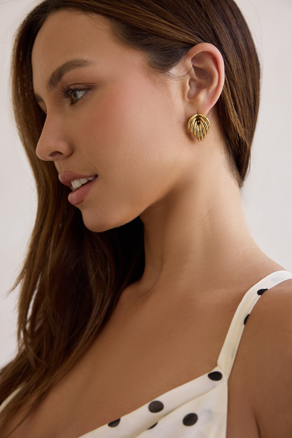 Twists And Turns Earrings Gold