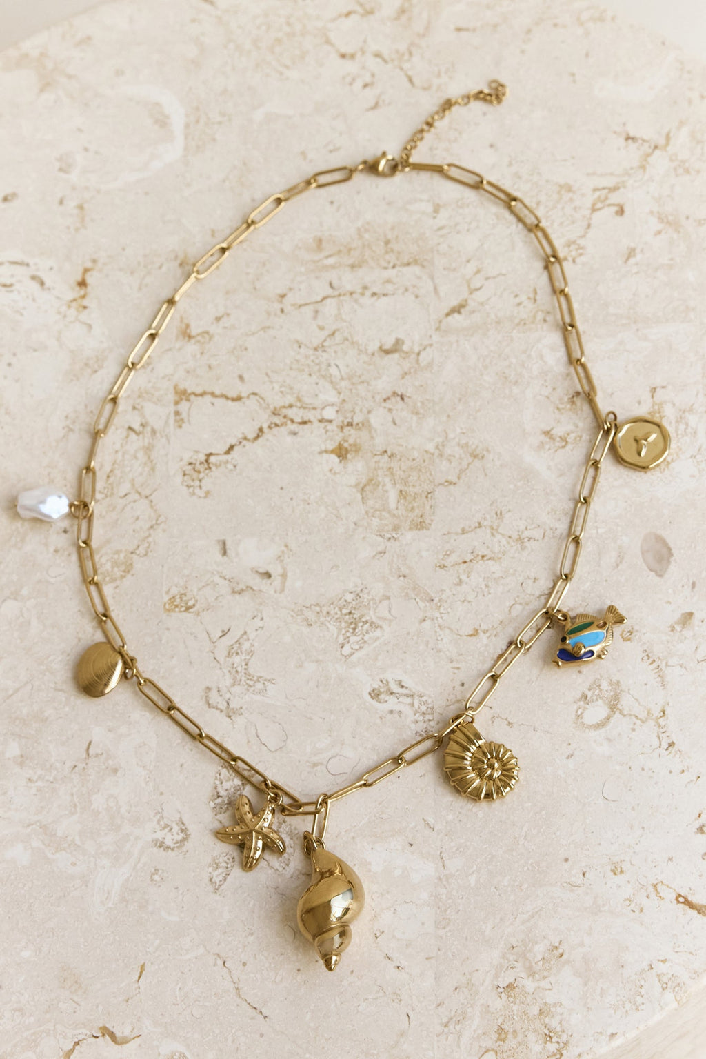 Washed Away Necklace Gold
