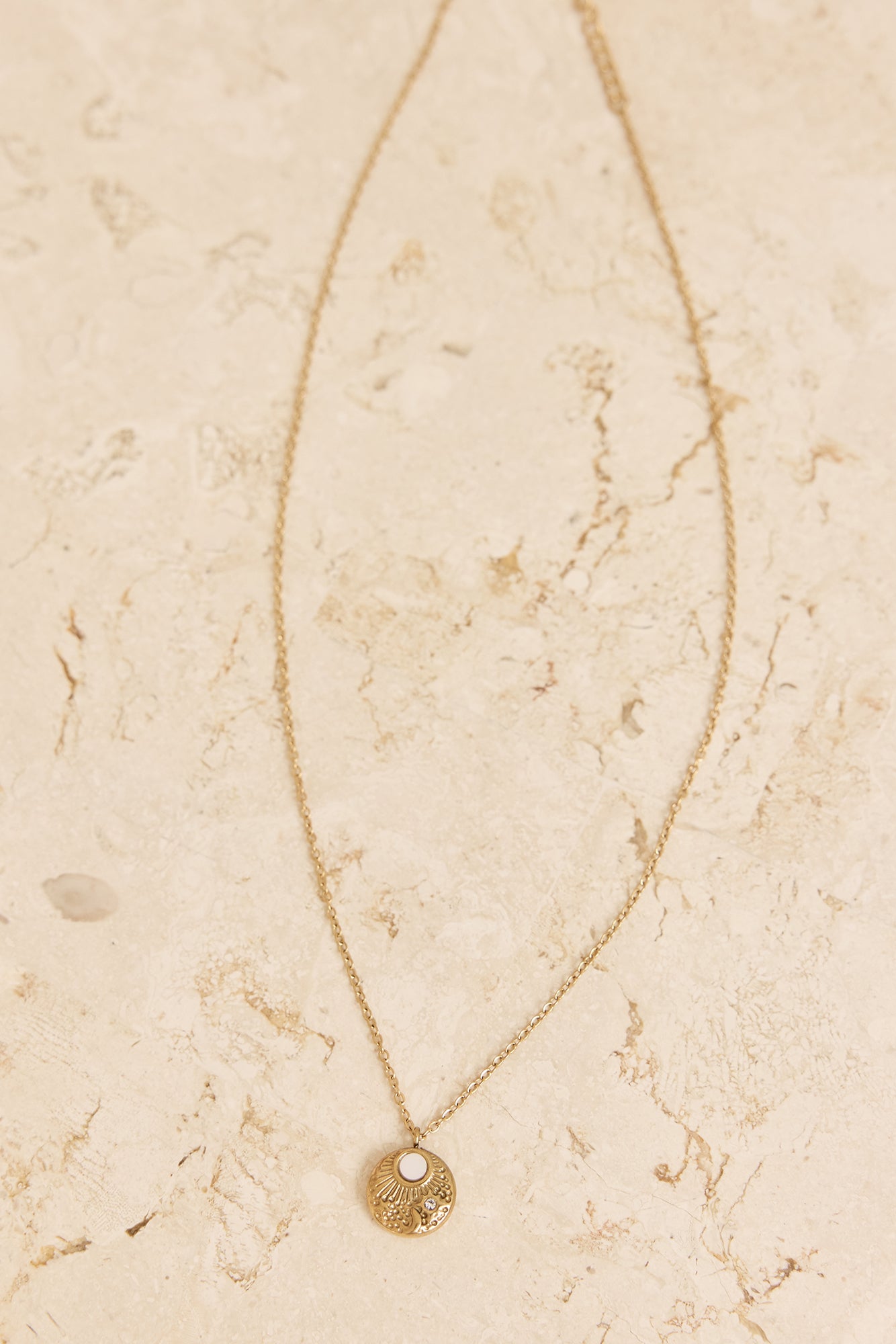18k Gold Plated Parallels Necklace Gold