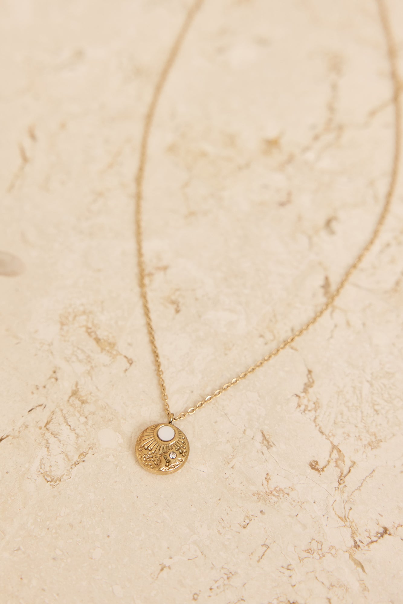 18k Gold Plated Parallels Necklace Gold
