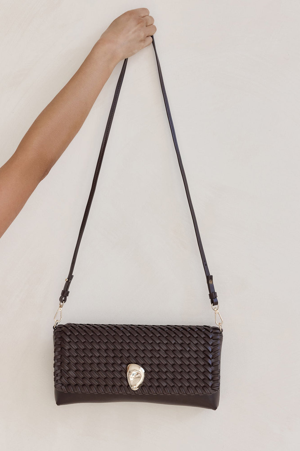 Leilah Clutch Bag Chocolate
