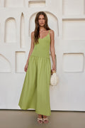 Chasing Pavements Maxi Dress Green