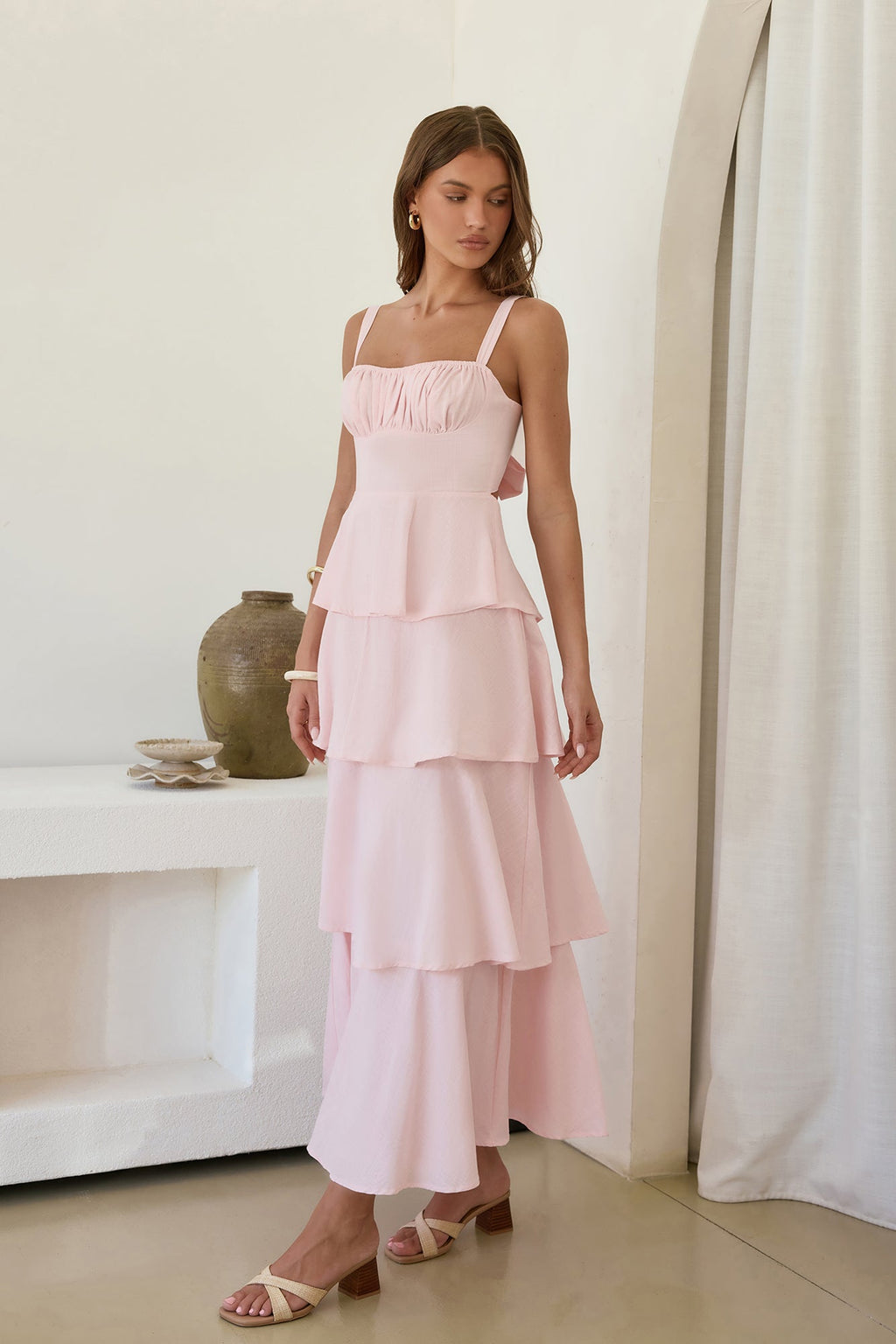 In Your Orbit Maxi Dress Pink