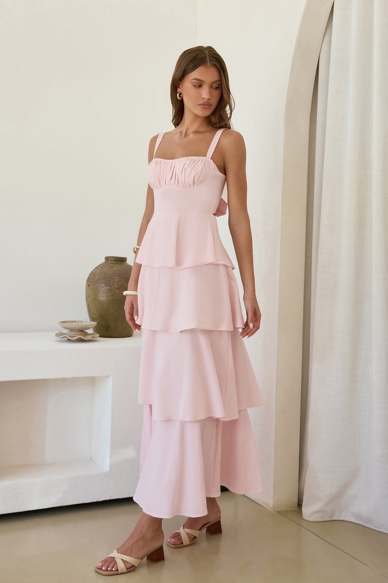 In Your Orbit Maxi Dress Pink