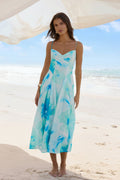 Field Of Wishes Maxi Dress Sage Floral