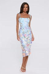 One Of One Midi Dress Blue