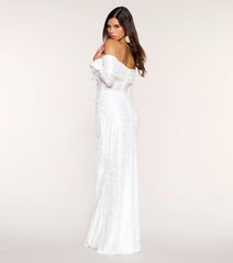 Aviana Lace Off-Shoulder Mermaid Formal Dress