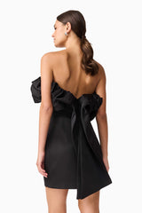 Sharon Strapless Mini Dress in Black