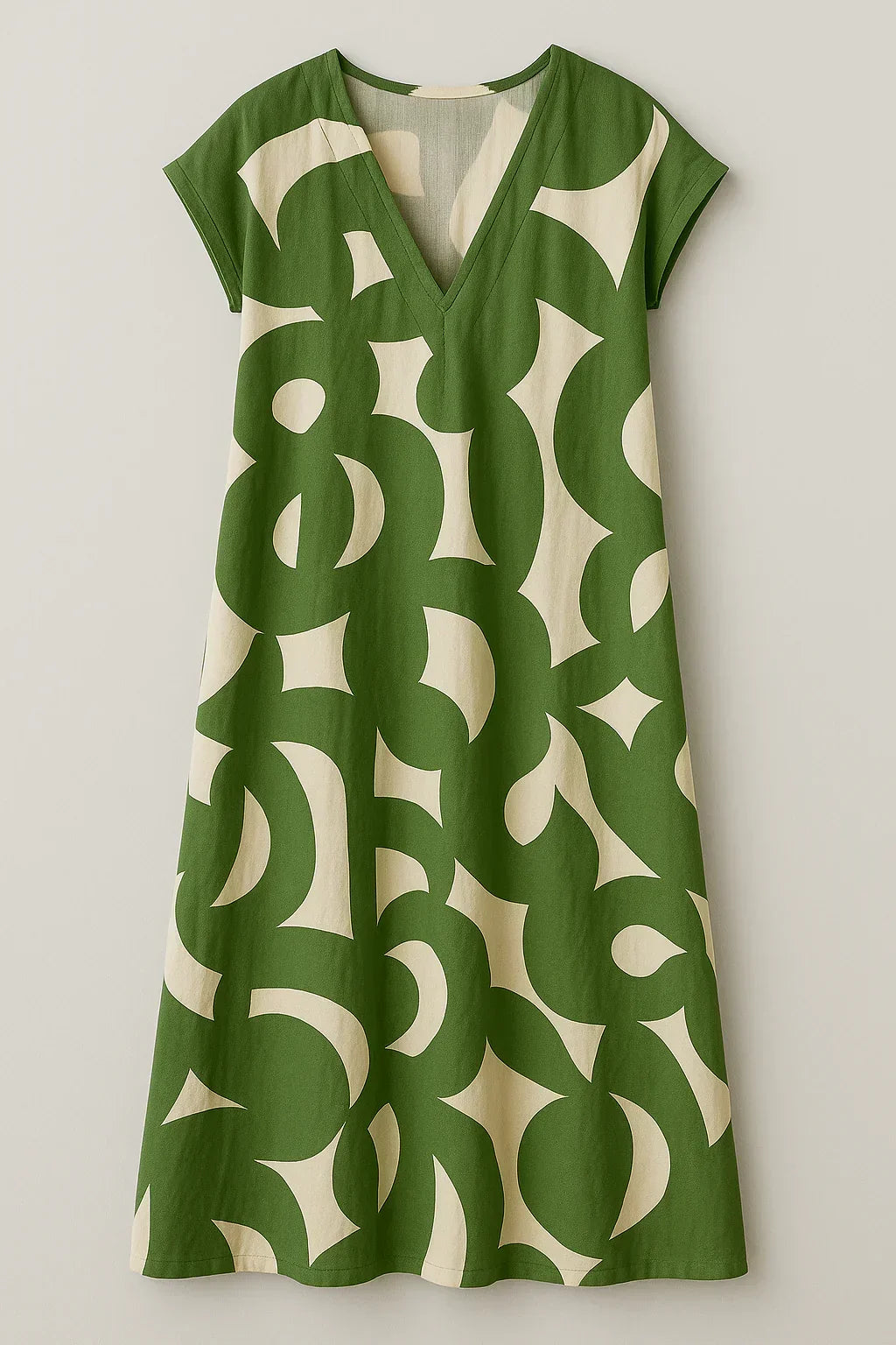 Chic Women'S V-Neck Maxi Dress With An Elegant Silhouette