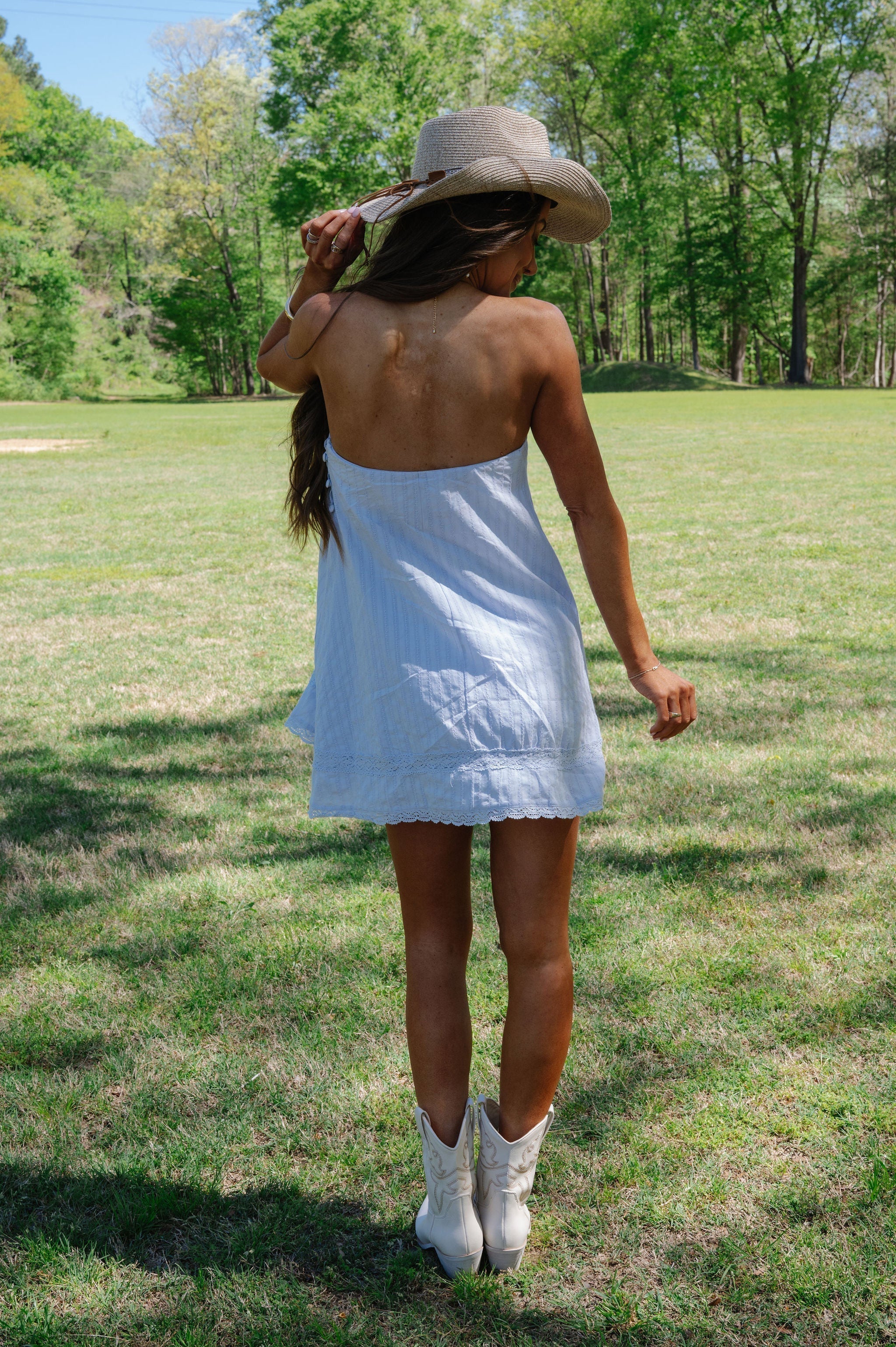 Archie Swing Mini Dress-Sky Way