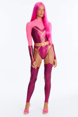 Hot Like Lava 4 Piece Costume Set - Pink