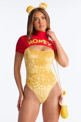 Honey Pot Hottie 4 Piece Costume Set - Yellow