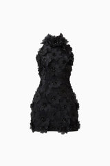 Cherry Blossom Mini Dress in Black