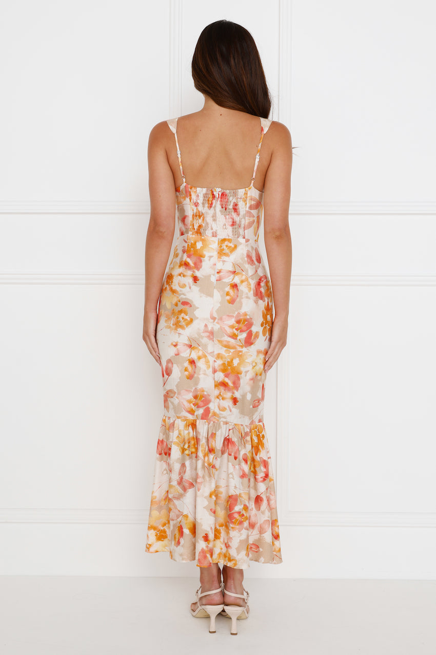 Music To Me Maxi Dress Orange