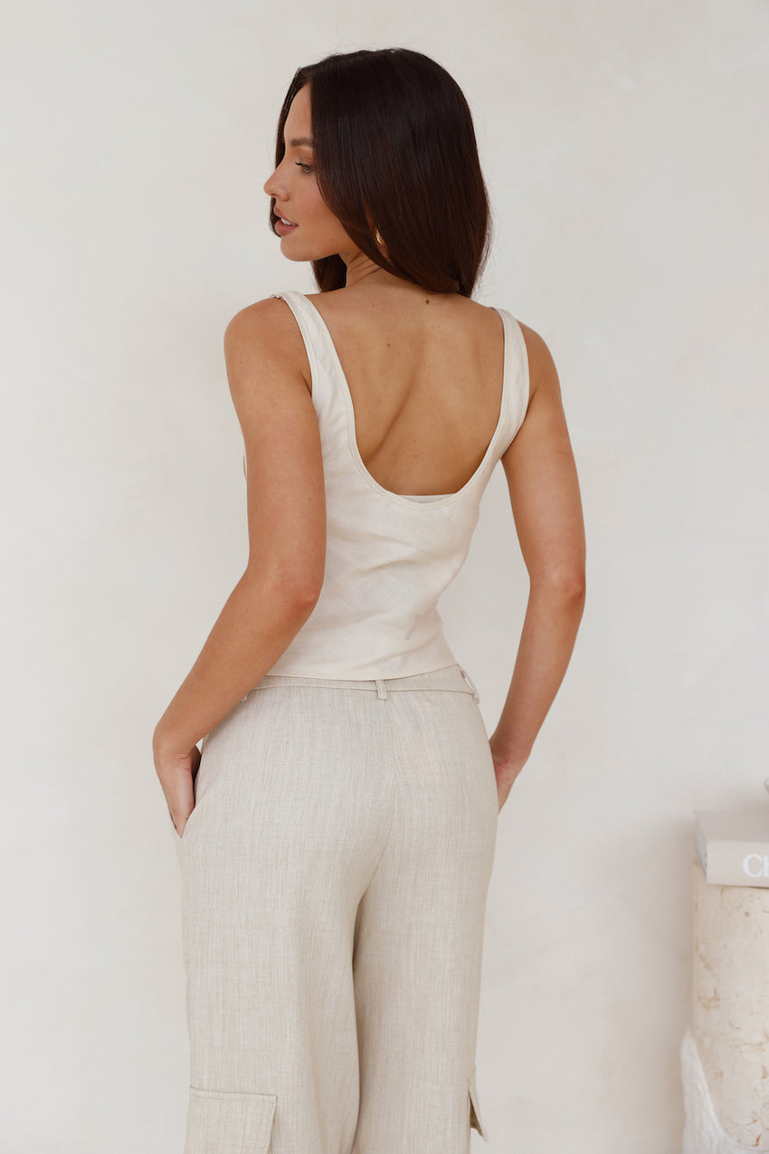 Delilah Top Ivory