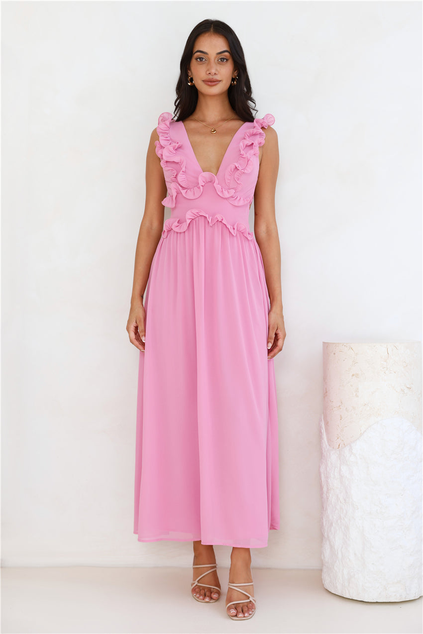 Light Embrace Maxi Dress Pink