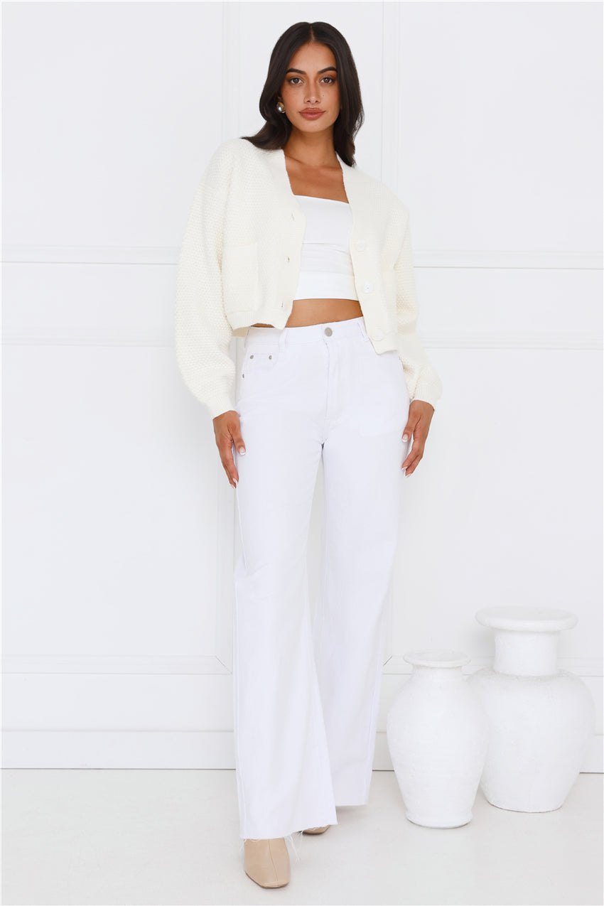 Alaska Knit Cardigan Cream