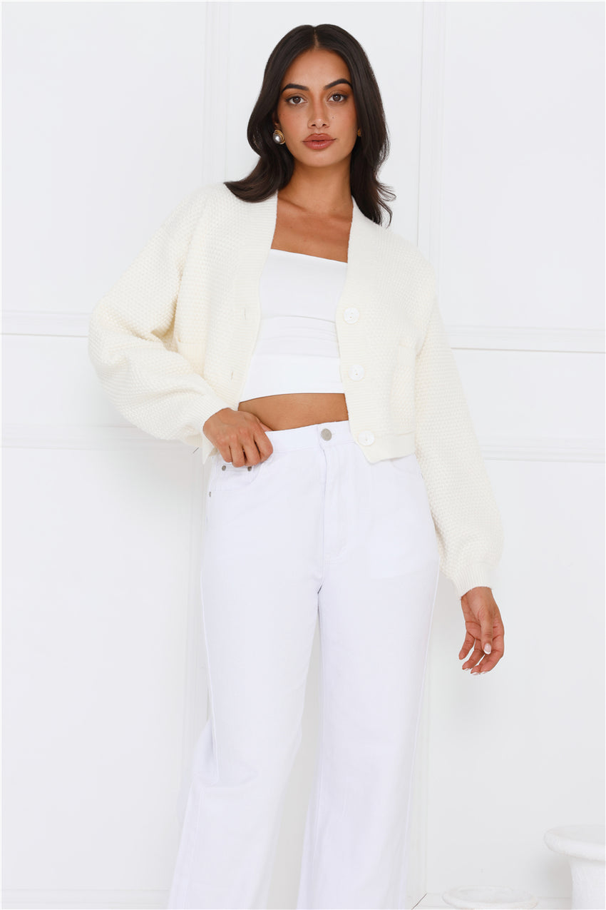 Alaska Knit Cardigan Cream