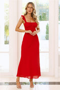 Mansion Party Maxi Dress Red