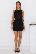 Everyday Icon Knit Mini Skirt Black