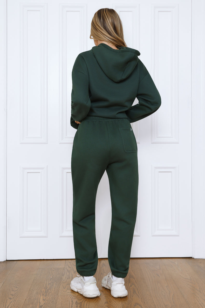 BASE Slip On Emblem Hoodie Green