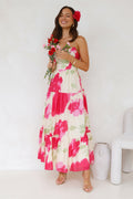 First Flower Maxi Dress Beige