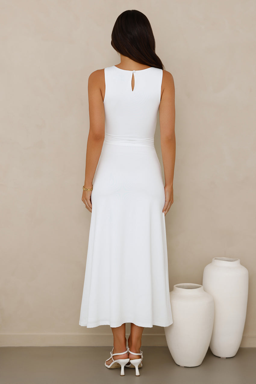 Everything Energy Midi Dress White