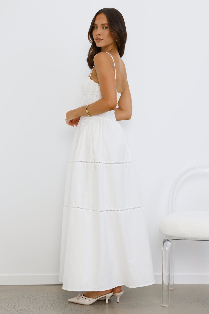 Chic At Sunset Maxi Dress White