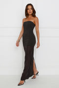 Chloe Sheer Maxi Dress Black