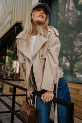 Presley Cropped Trench Coat