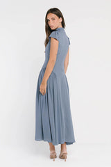 Marlee Maxi Dress in Slate Blue