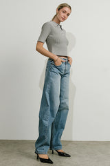 Remy Mid Rise Horseshoe Jeans