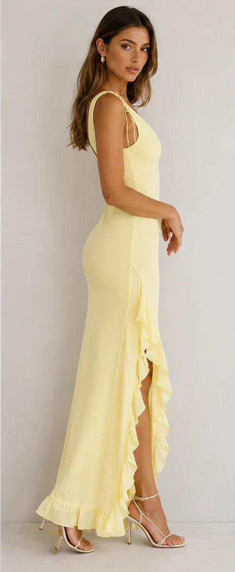 Lemon Solstice Maxi Dress
