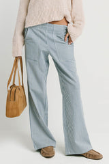 Gretta Striped Pants in Blue