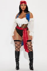 Buccaneer Beauty Pirate 2 Piece Costume Set - Multi Color